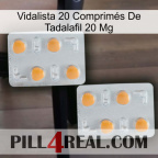 Vidalista 20 Comprimés De Tadalafil 20 Mg 25